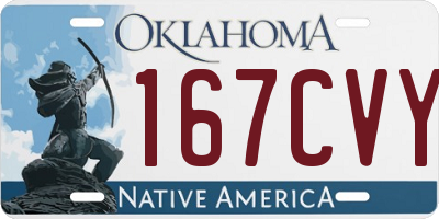 OK license plate 167CVY