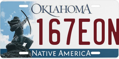 OK license plate 167EON