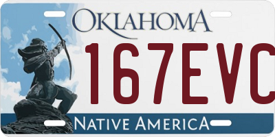 OK license plate 167EVC