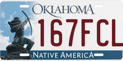 OK license plate 167FCL