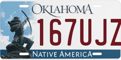 OK license plate 167UJZ