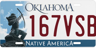 OK license plate 167VSB