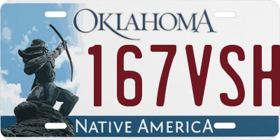 OK license plate 167VSH
