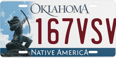 OK license plate 167VSV