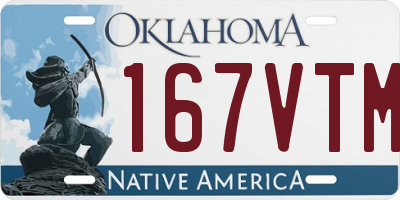 OK license plate 167VTM