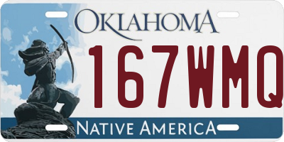OK license plate 167WMQ