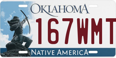 OK license plate 167WMT