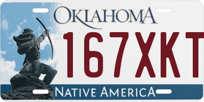 OK license plate 167XKT