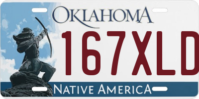 OK license plate 167XLD