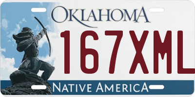 OK license plate 167XML
