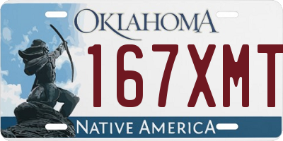 OK license plate 167XMT