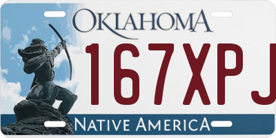 OK license plate 167XPJ