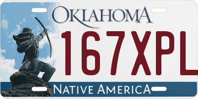 OK license plate 167XPL