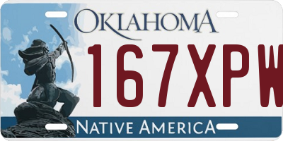 OK license plate 167XPW