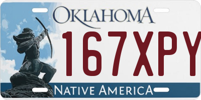 OK license plate 167XPY