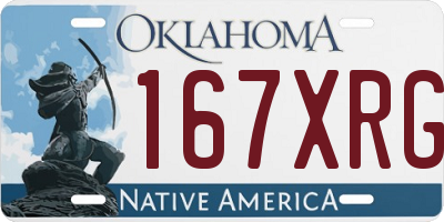 OK license plate 167XRG