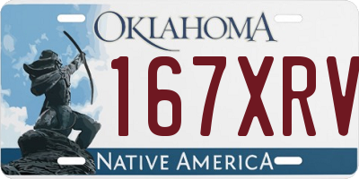 OK license plate 167XRV