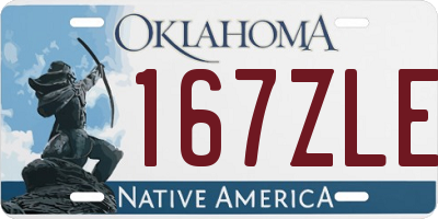 OK license plate 167ZLE