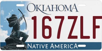 OK license plate 167ZLF