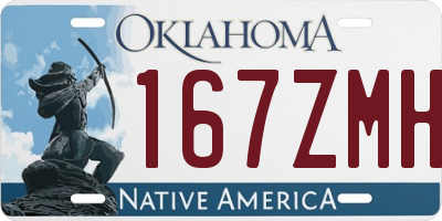 OK license plate 167ZMH