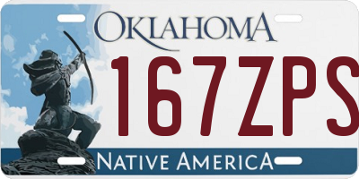 OK license plate 167ZPS