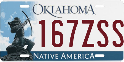 OK license plate 167ZSS