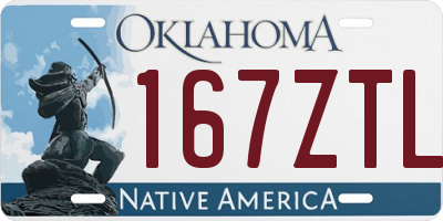 OK license plate 167ZTL