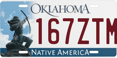 OK license plate 167ZTM