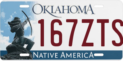 OK license plate 167ZTS