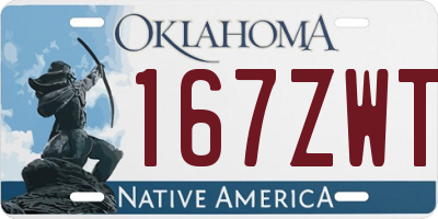 OK license plate 167ZWT