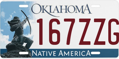 OK license plate 167ZZG