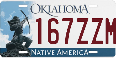 OK license plate 167ZZM