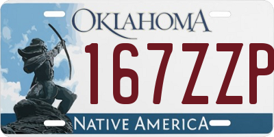 OK license plate 167ZZP