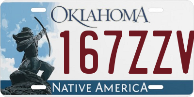 OK license plate 167ZZV