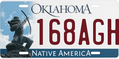 OK license plate 168AGH