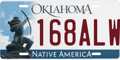 OK license plate 168ALW