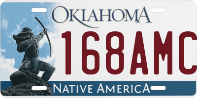 OK license plate 168AMC