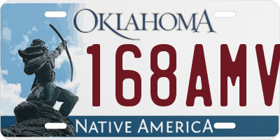 OK license plate 168AMV