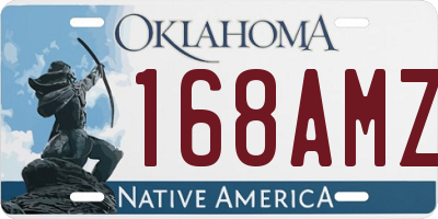 OK license plate 168AMZ