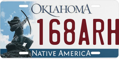 OK license plate 168ARH