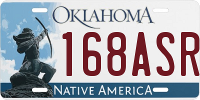 OK license plate 168ASR