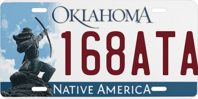 OK license plate 168ATA