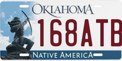 OK license plate 168ATB