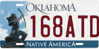 OK license plate 168ATD