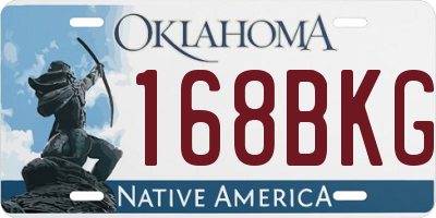 OK license plate 168BKG
