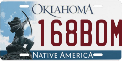 OK license plate 168BOM