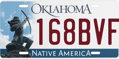 OK license plate 168BVF