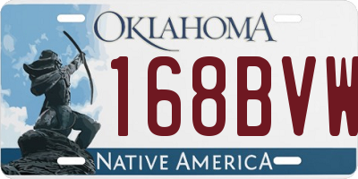 OK license plate 168BVW