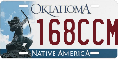 OK license plate 168CCM