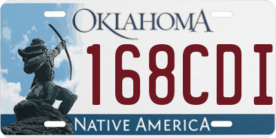 OK license plate 168CDI